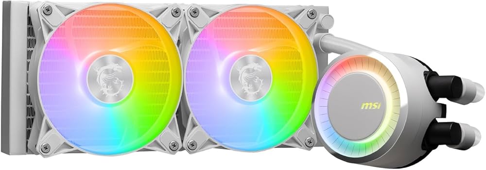 Amazon | MSI MAG CORELIQUID E240 WHITE 240mmラジエーター搭載 簡易
