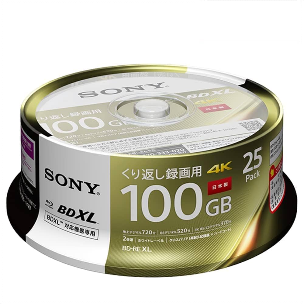Amazon.co.jp: ソニー 日本製 ブルーレイディスク BD-RE XL 100GB (1枚