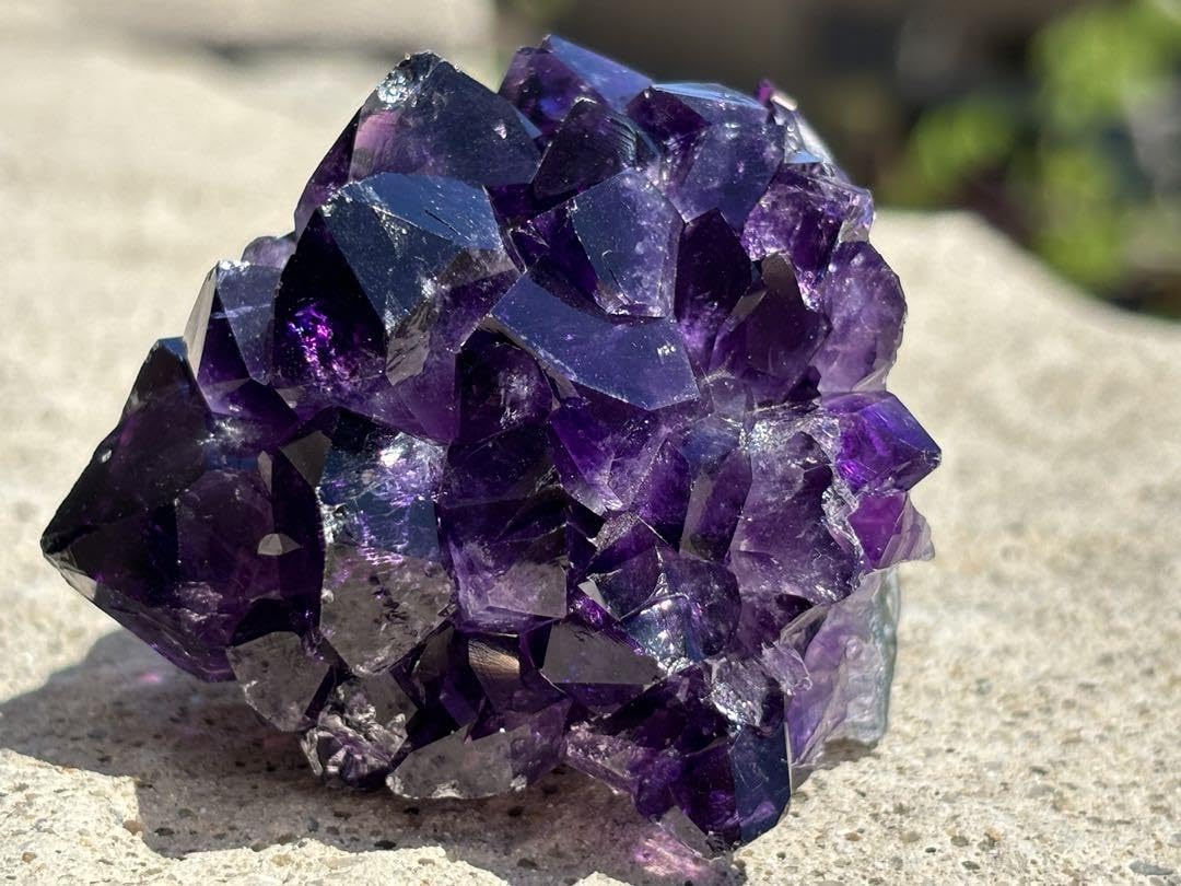 超高品質！ウルグアイ産⭐️帝王アメジストクラスター・花⭐️粒大・色
