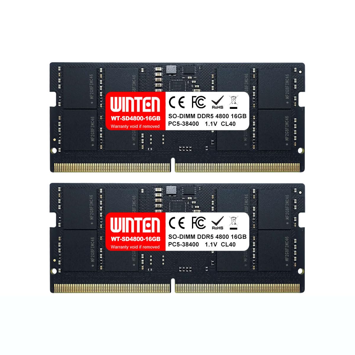 Amazon.co.jp: WINTEN ノートPC用メモリ DDR5-4800 32GB（16GB×2枚