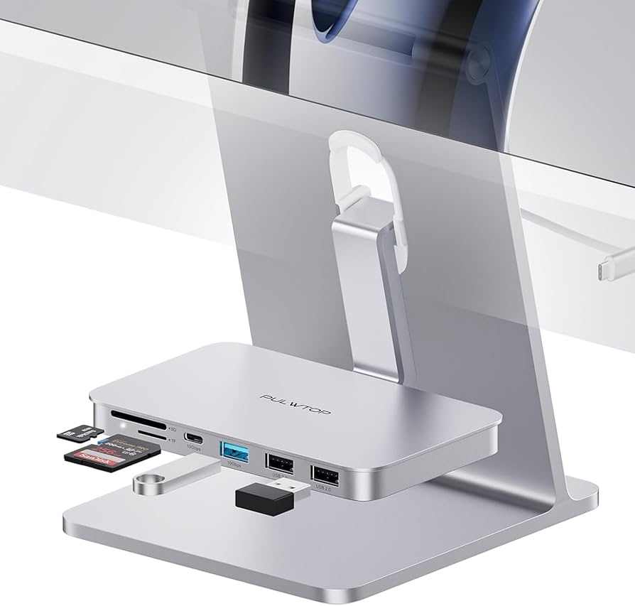 Amazon | PULWTOP 6 in 1 USB C ハブ iMac 24インチ 2021/2023/2024
