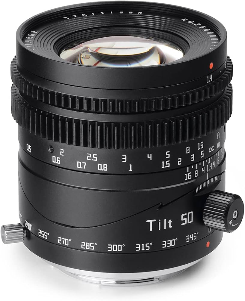 Amazon.co.jp: TTArtisan Tilt 50mm F1.4 Eマウント 単焦点レンズ フル