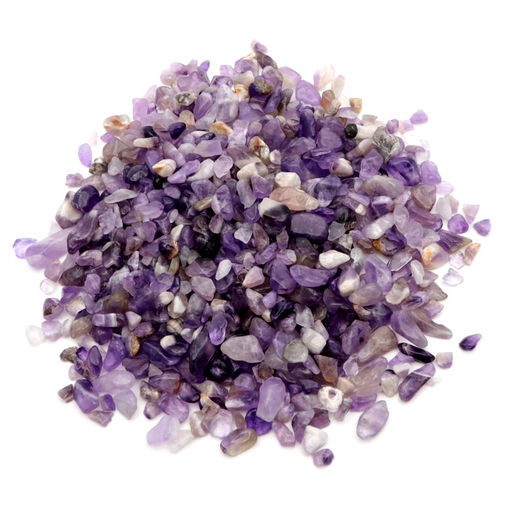 Amazon.co.jp: アメジスト さざれ石 中粒 100g 天然石 パワーストーン
