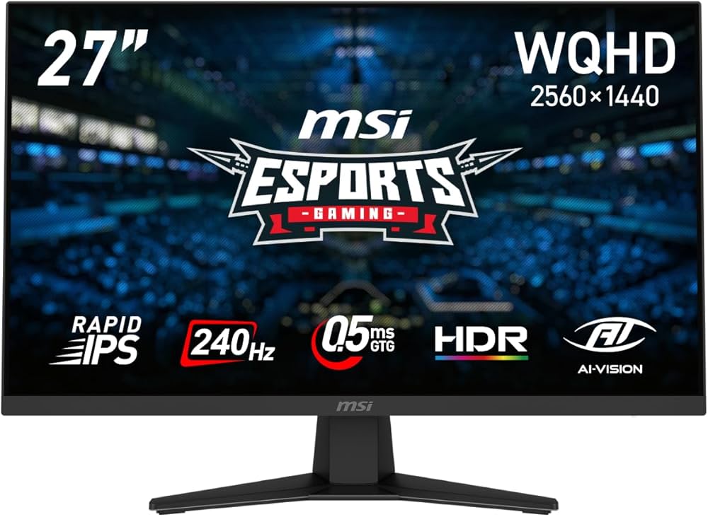 Amazon.co.jp: MSI ゲーミングモニター 27インチ WQHD RAPID IPSパネル
