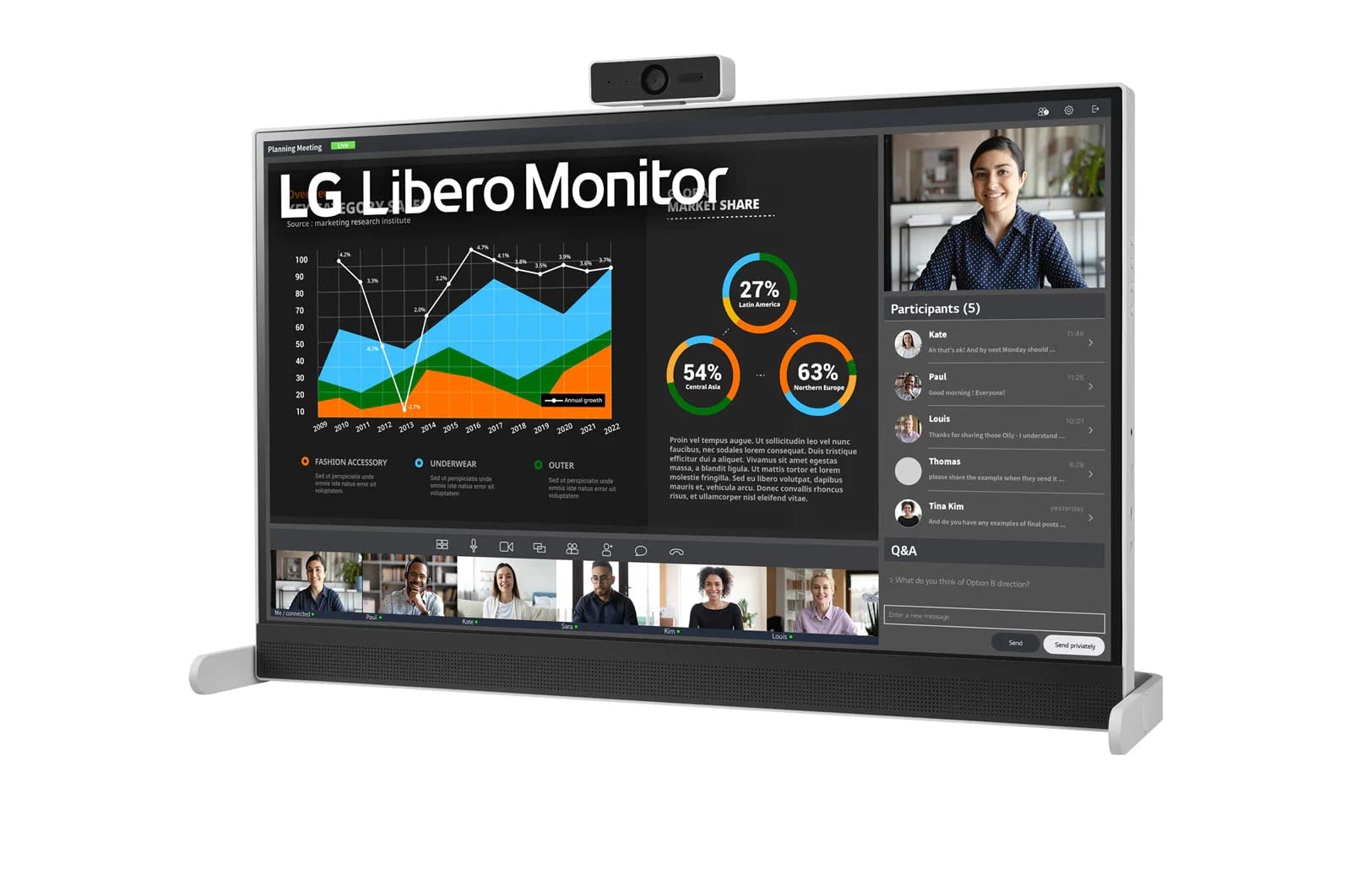 Amazon.com: LG 27'' 27BQ70QC-S 27-inch QHD Libero Monitor with