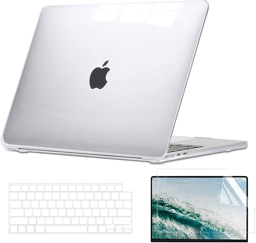 Amazon.com: AOKILOM MacBook Air 13.6 inch Case Clear A3123 M3