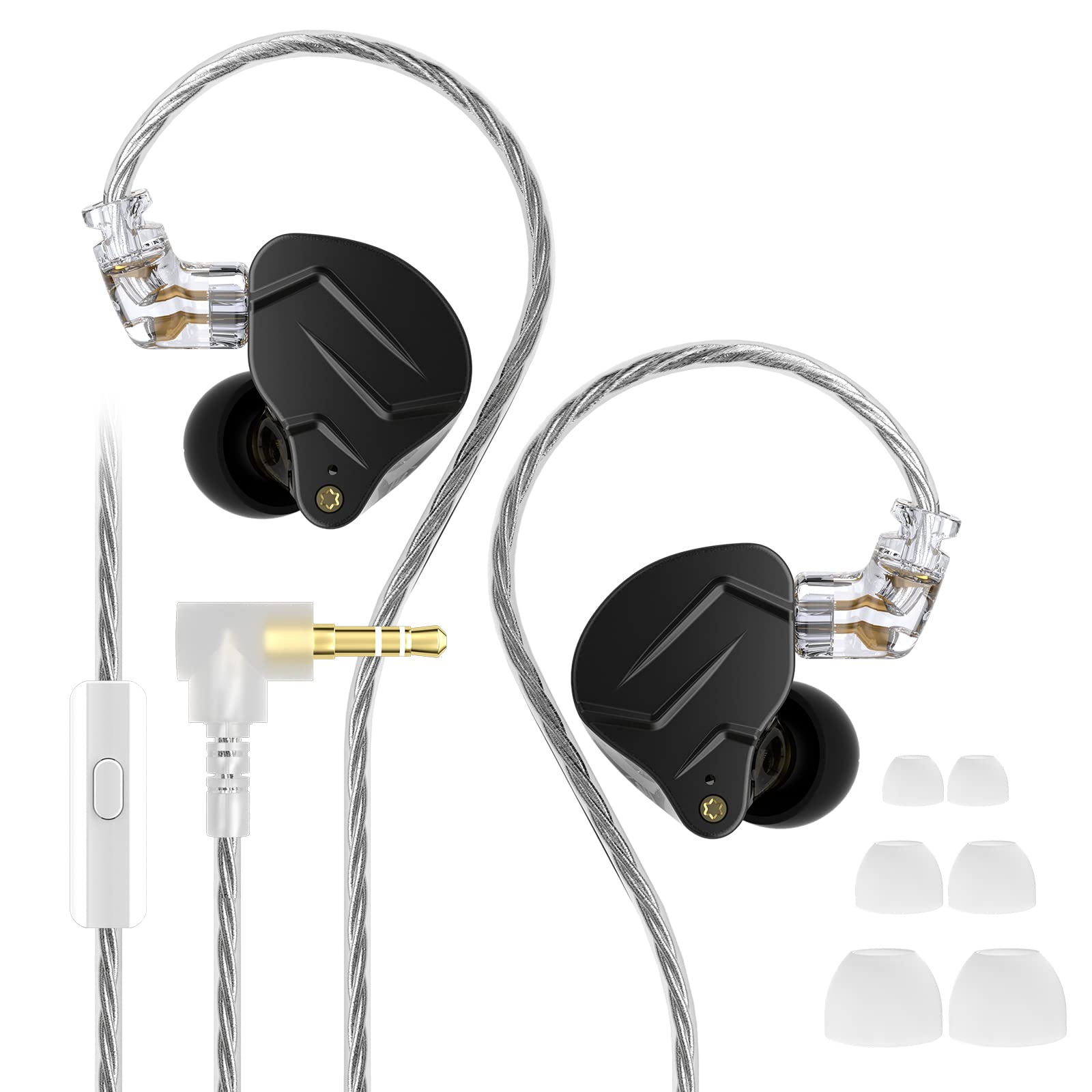 Amazon.co.jp: KZ ZSN Pro X 有線イヤホン マイク付き カナル型 1BA +