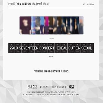 Amazon.co.jp: SEVENTEEN 2018 CONCERT-IDEAL CUT IN SEOUL DVD(輸入盤