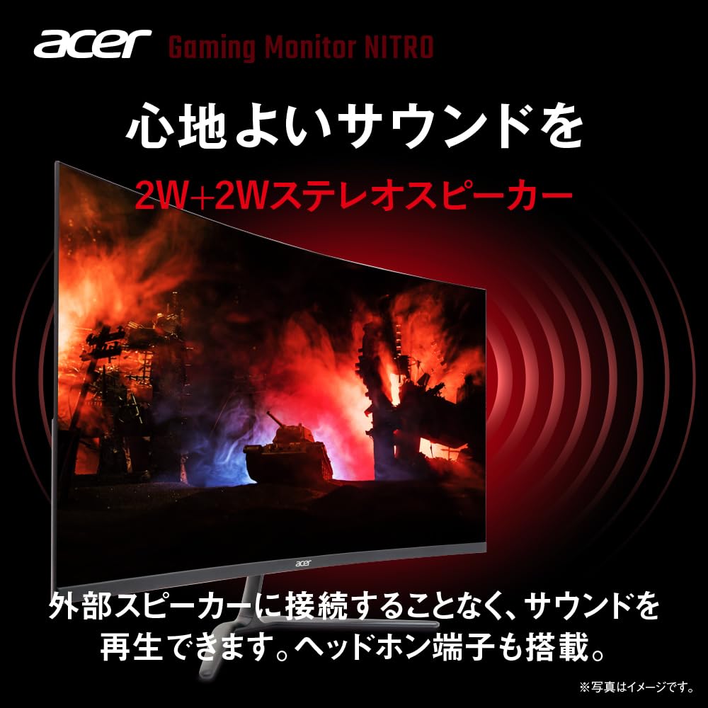 Amazon.co.jp: Acer ゲーミングモニター Nitro 31.5インチ 湾曲 IPS 非