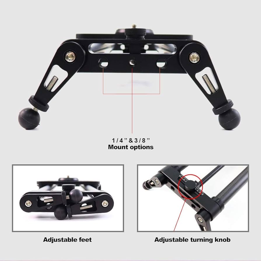 Amazon | KONOVA 新型電動スライダー カーボンスライダー ビデオ撮影