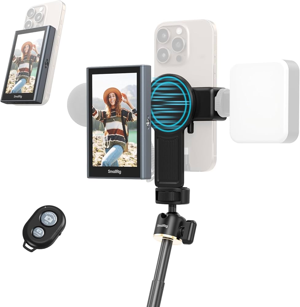 Amazon.co.jp: SmallRig スマホ Vlog 自撮りモニター iPhone & Android