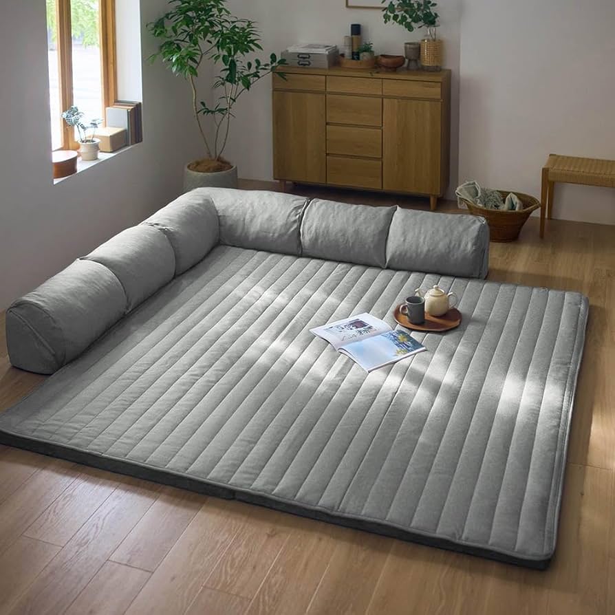 Amazon | [ベルメゾン] フロアソファー グータラグ シングルコーナー