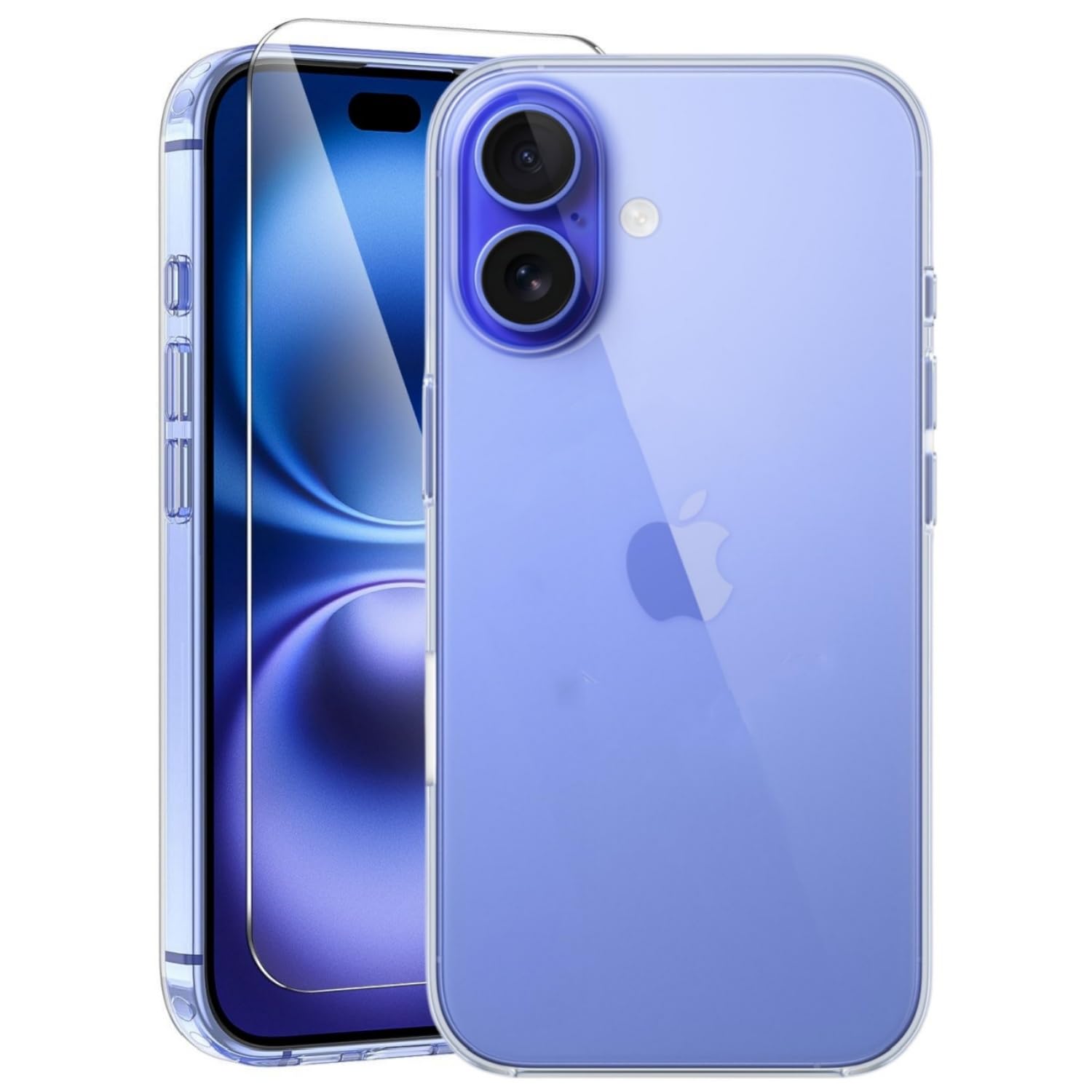 Amazon.co.jp: iPhone 17 用 ケース クリア ガラスフィルム付き 耐黄変