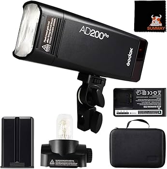 Amazon.com : GODOX AD200 Pro kit AD200Pro 200Ws Flash Strobe 1