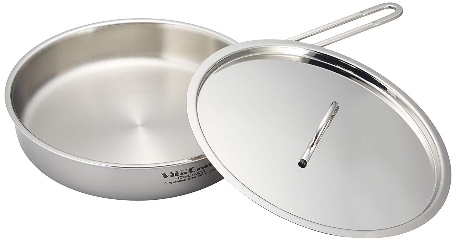 Amazon.co.jp: ビタクラフト フライパン 26cm IH対応 ステンレス 蓋付