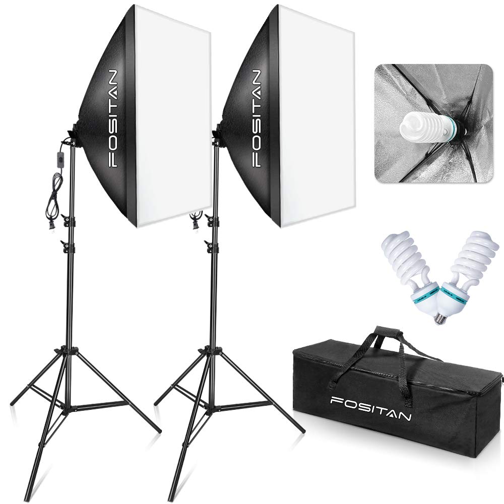 Amazon | FOSITAN 【省エネ版】 ソフトボックス 50×70cm 写真撮影照明