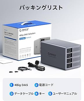 Amazon.co.jp: ORICO HDD ケース 4台 22TB*4 USB 3.0接続 3.5インチHDD