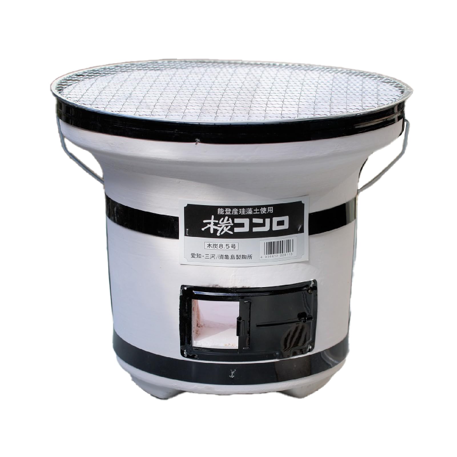 Amazon | 亀島製陶所 木炭コンロ 8.5号 （アミ付） | 亀島製陶所