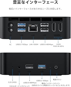 Amazon.co.jp: TRIGKEY ミニ PC 第 12 世代 Intel Alder Lake-N95 4