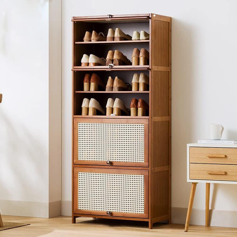 Amazon｜Yumcute シューズボックス 下駄箱 8段 幅60×奥行32×高さ140cm