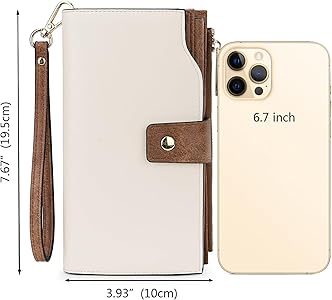 Amazon.com: YALUXE Women's Vegan Leather Wallet RFID Blocking with