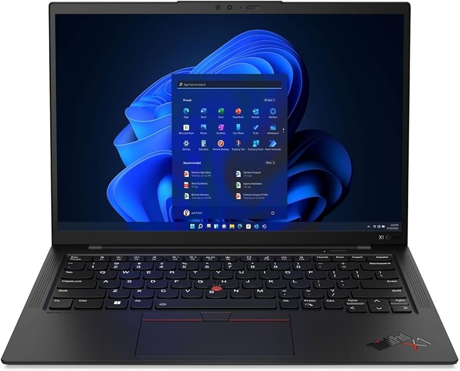 Lenovo Laptop de carbono ThinkPad X1 Gen 11 com processador Intel