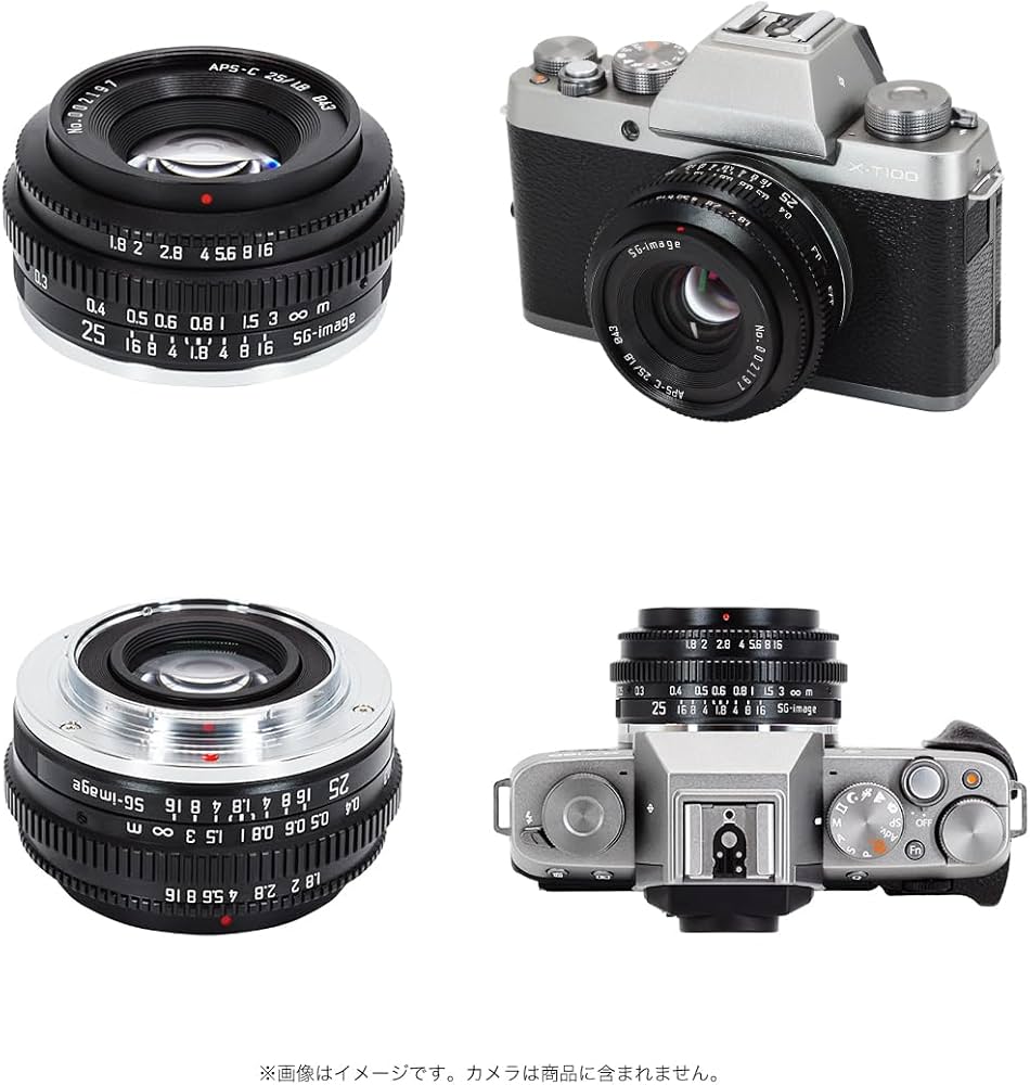 Amazon.co.jp: SG-image 25mm F1.8 APS-C Xマウント 富士フイルムX互換