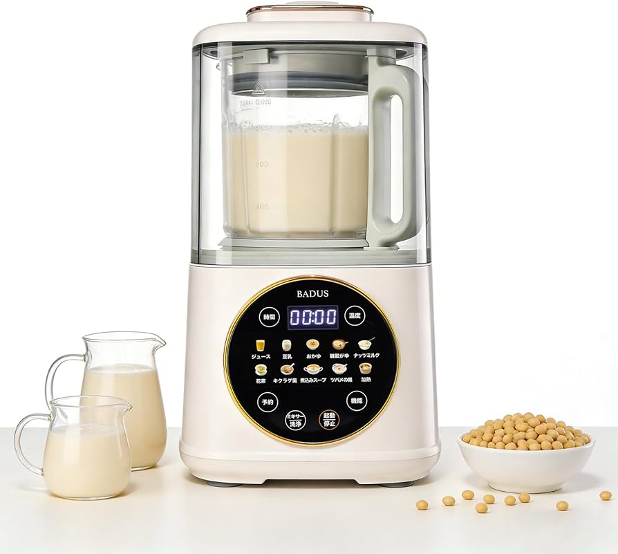 Amazon | BADUS BADUS 豆乳メーカー 全自動加熱式ミキサー 1100mL 大