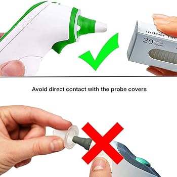 Amazon | 100個の使い捨て耳式体温計プローブカバー/リフィルカバー