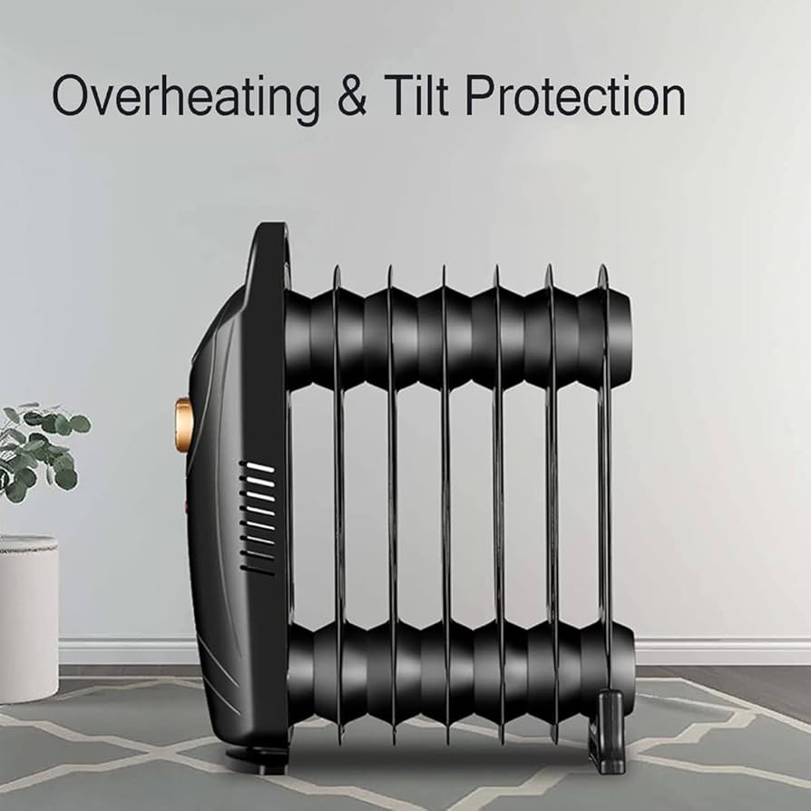 Amazon.co.jp : タイマー付き小型電気オイル充填ラジエーターヒーター