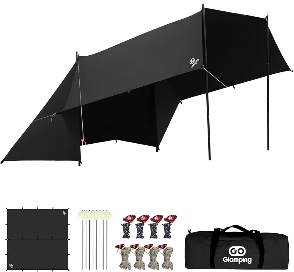 Amazon | GOGlamping HENGEN+スクエアタープTC 正方形タープ ポリ