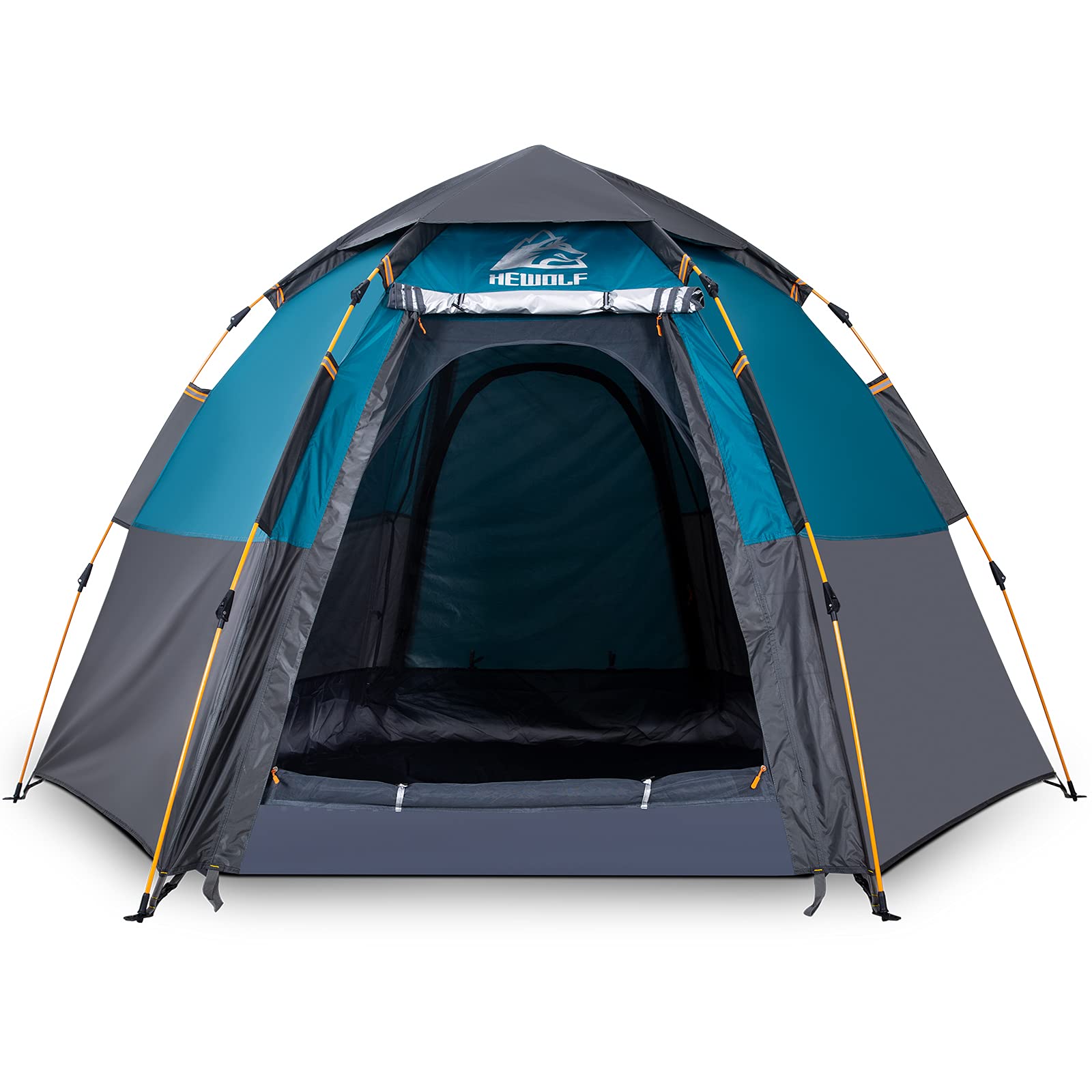Amazon.com : Hewolf 2/3/4 Person Camping Tent - Instant Pop Up