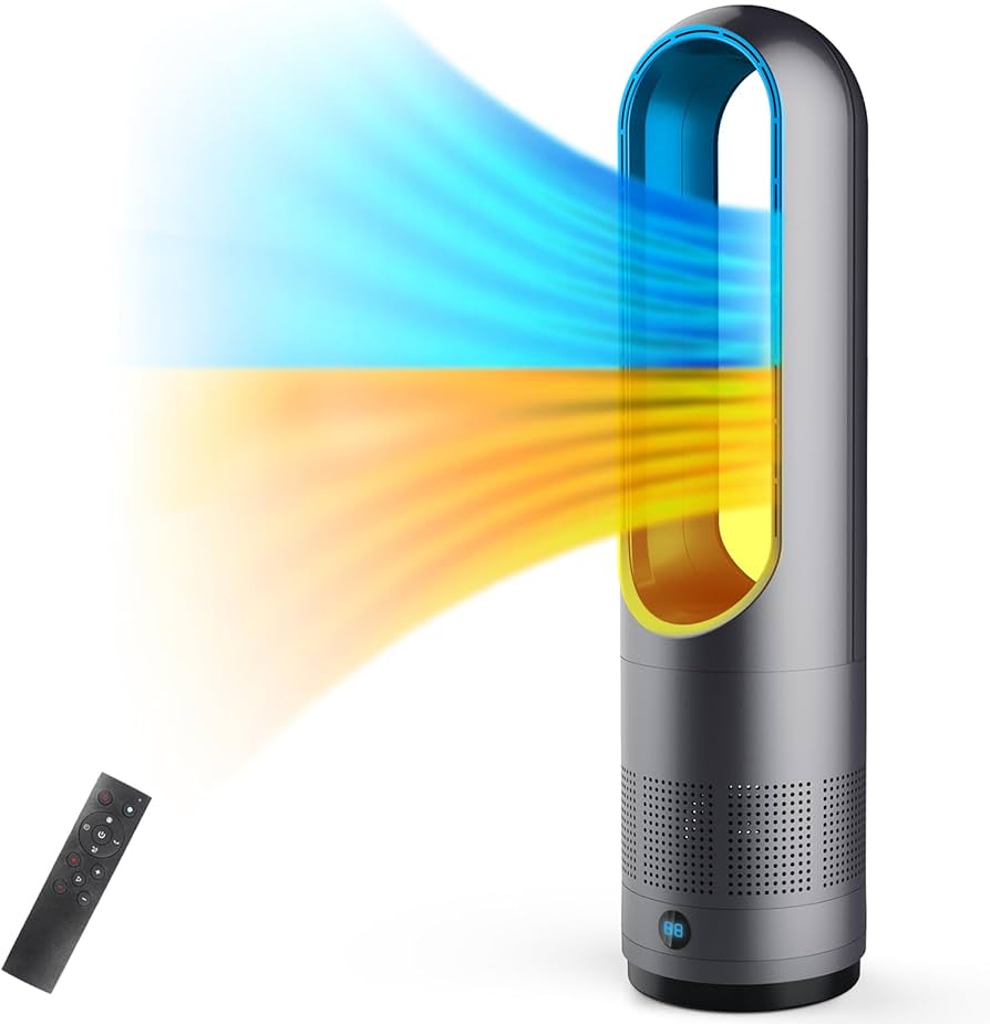 Amazon.co.jp: 扇風機 タワーファン【冷暖両用＆羽根なし】 スリム