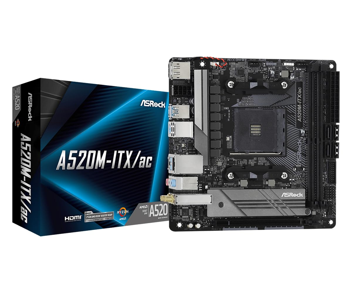 Amazon.com: ASRock A520M-ITX/AC Supports 3rd Gen AMD AM4 Ryzen