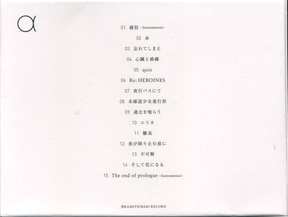 Amazon.co.jp: 花譜 1st Album 観測α