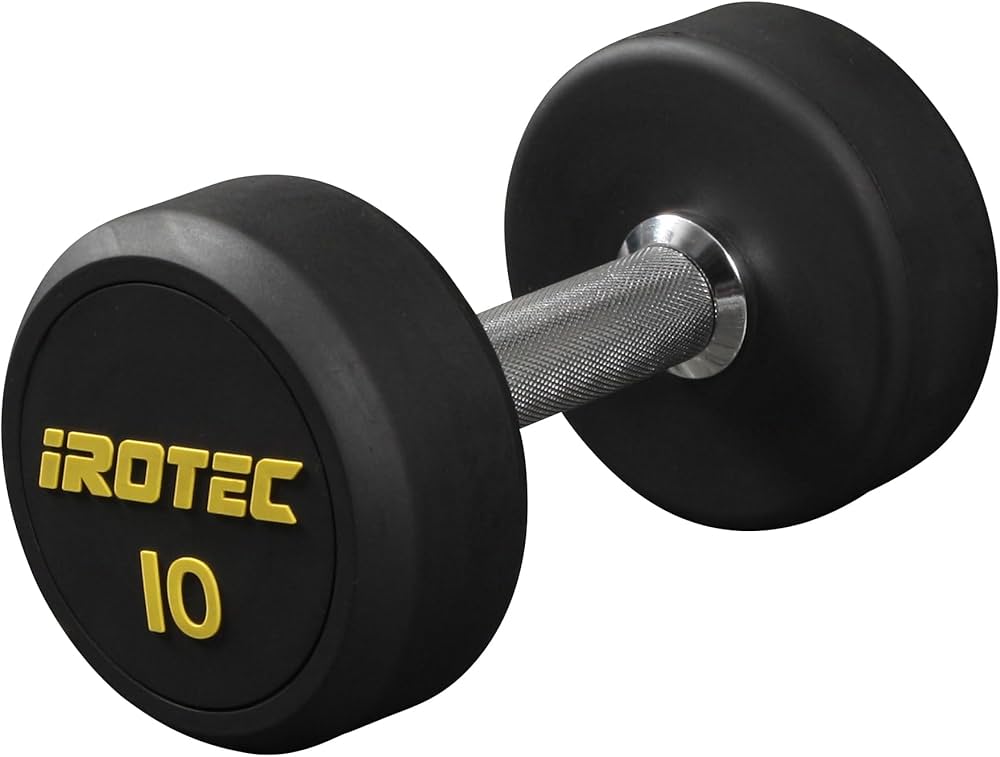 Amazon | IROTEC(アイロテック) ジム ダンベル 10KG（オールラバー