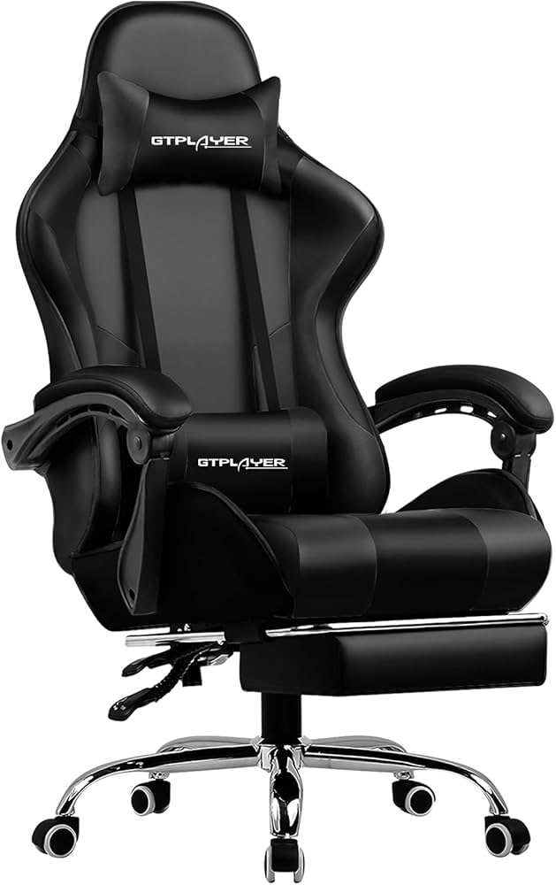 Amazon.co.jp: GTPlayer ゲーミングチェア オットマン付き デスク