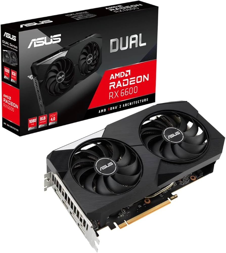 Amazon | ASUS Dual Radeon RX 6600 搭載ビデオカード DUAL-RX6600-8G