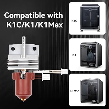 Amazon.co.jp: Creality K1シリーズ ホットエンドキット ヒートシンク