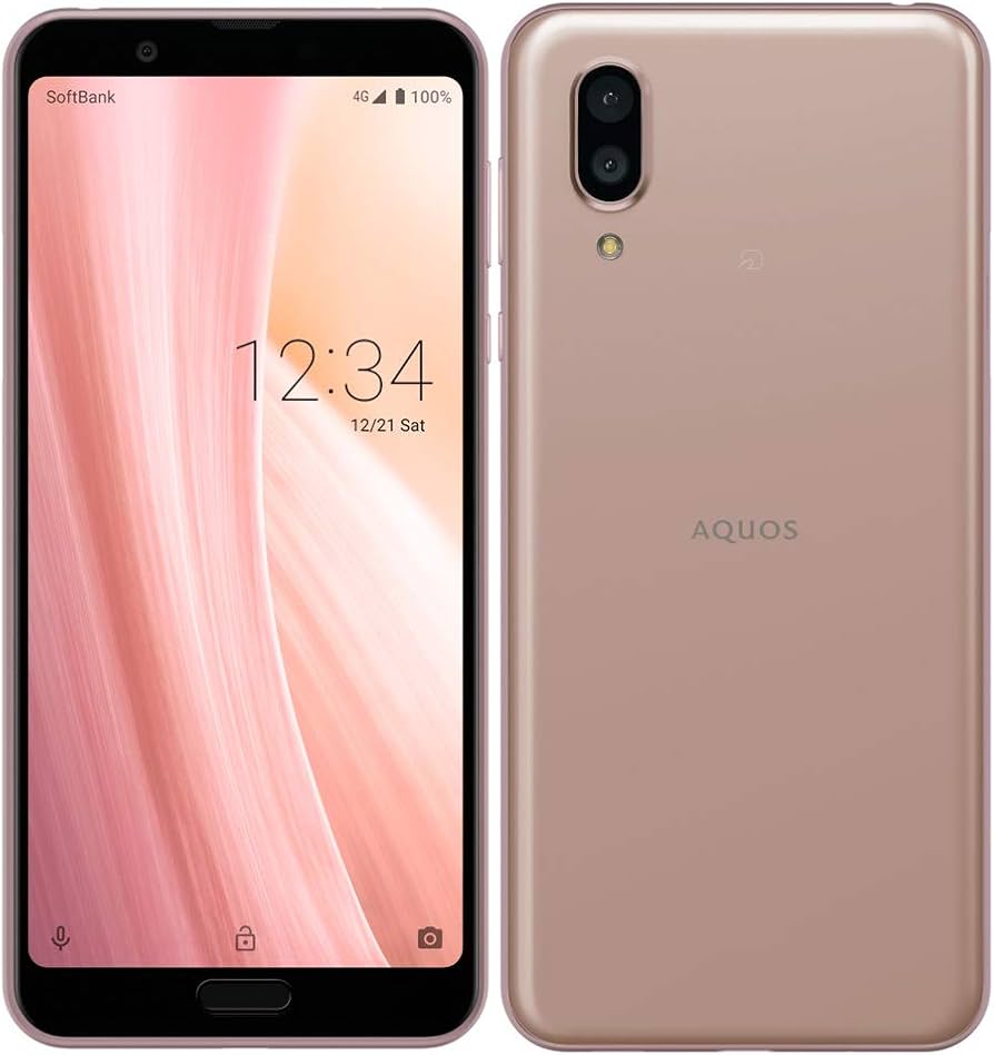 Amazon | SIMフリー AQUOS sense3 plus 901SH SoftBank ピンク 白ロム