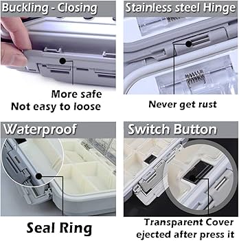 Amazon.com: YUKI Fishing Lure Boxes, Bait Storage Case Fishing