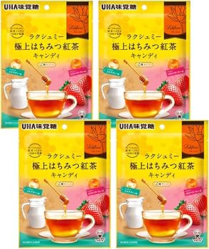 Amazon.co.jp: UHA味覚糖 ラクシュミー 極上はちみつ紅茶キャンディ2種