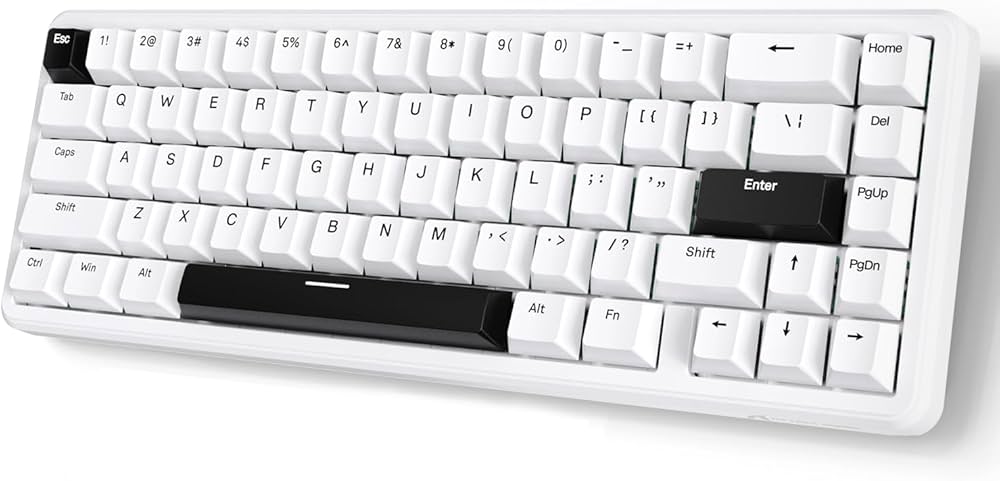 Amazon | ATTACK SHARK X65 HEラピッドトリガーキーボード、磁気軸、65