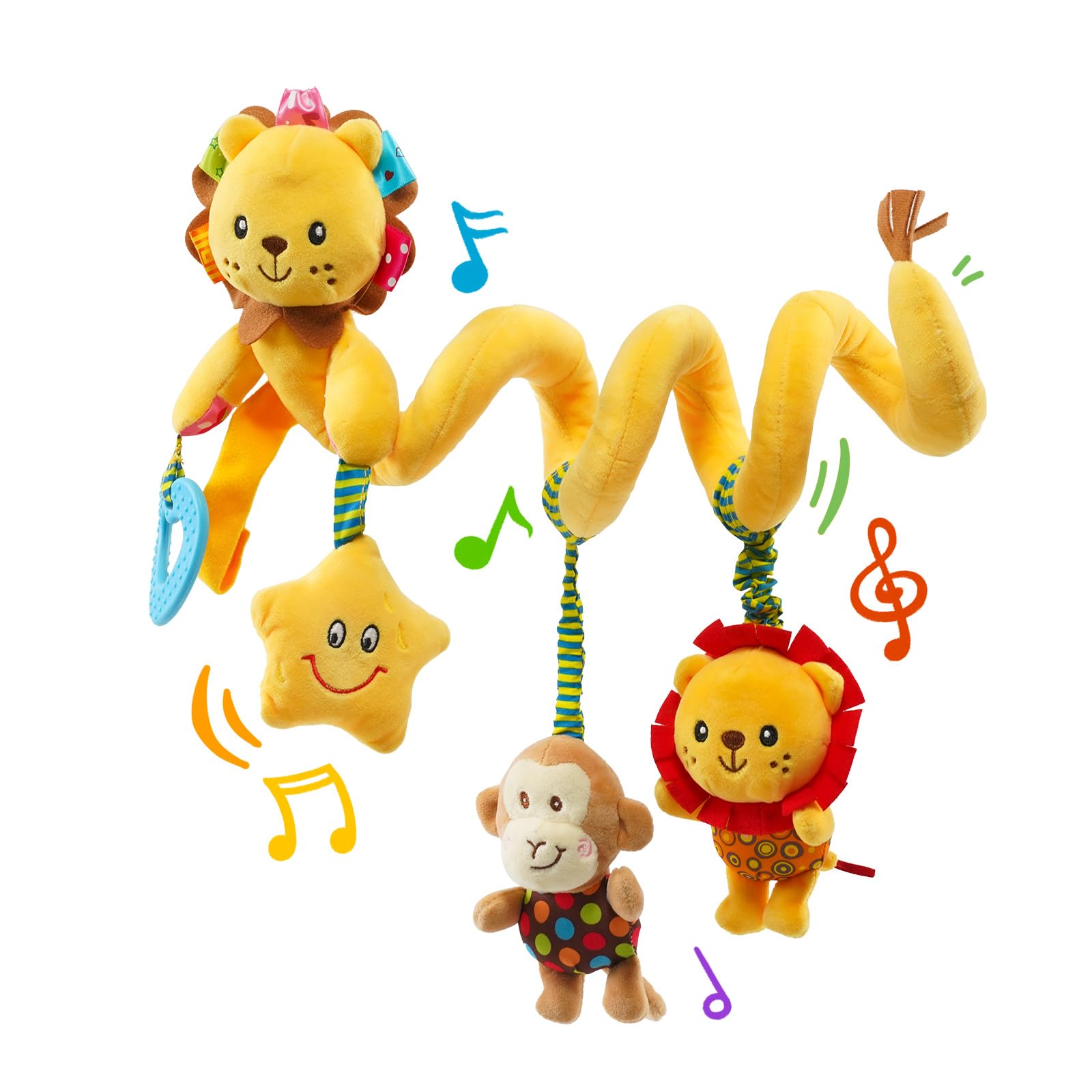 Amazon.com: Jollybaby Crib Stroller Car Seat Toys for Baby 0-3-6-9