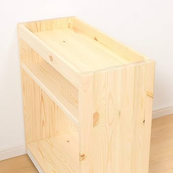 Amazon.co.jp: 無印良品 パイン材デスクワゴン 幅24×奥行55×高さ57.5cm