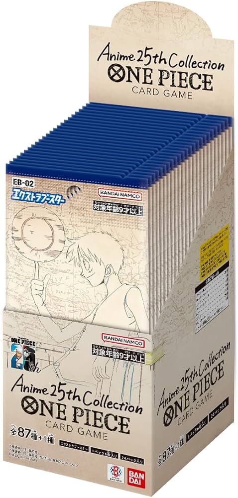 BANDAI One Piece Card Game, confezione da 24 booster anime 25e