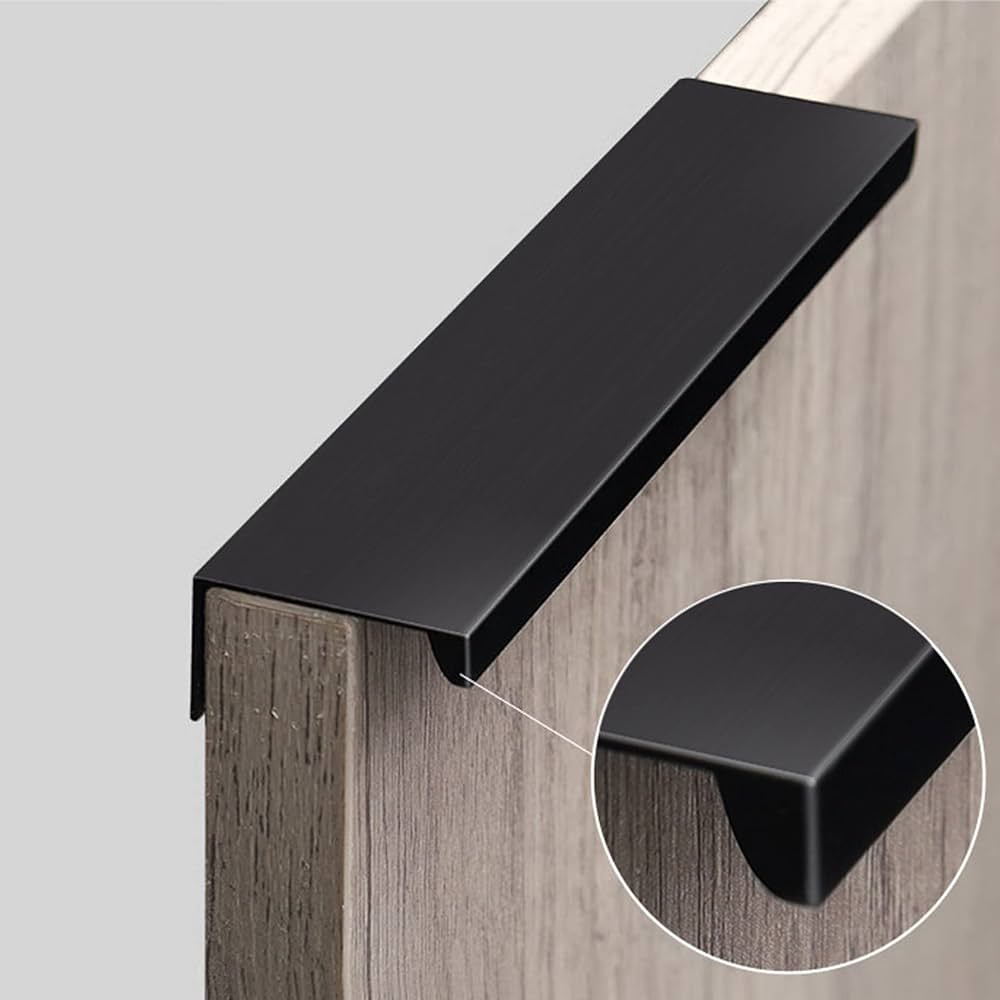 Amazon | キャビネット取っ手 隠しドアハンドル アルミ合金フィンガー