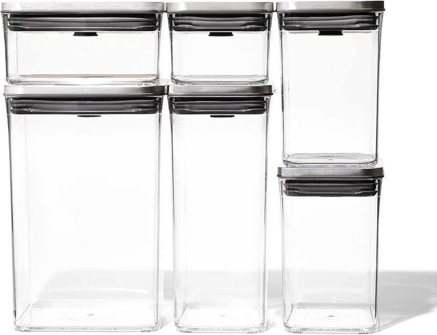 Amazon｜OXO オクソー 保存容器 プラスチック 密閉 ステンレス ポップ