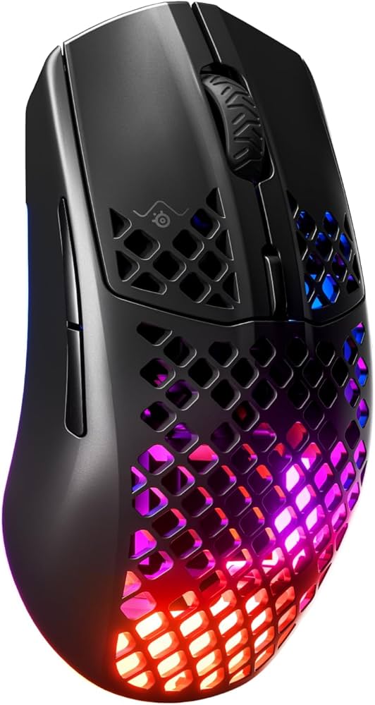 Amazon.com: SteelSeries Aerox 3 Wireless - Holey RGB Gaming Mouse