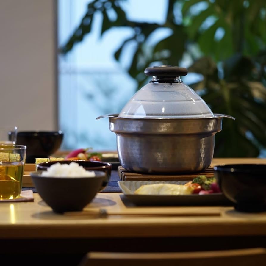 Amazon.co.jp: HARIO(ハリオ) ご飯釜 雪平 IH対応 1~3合用 シルバー 雪